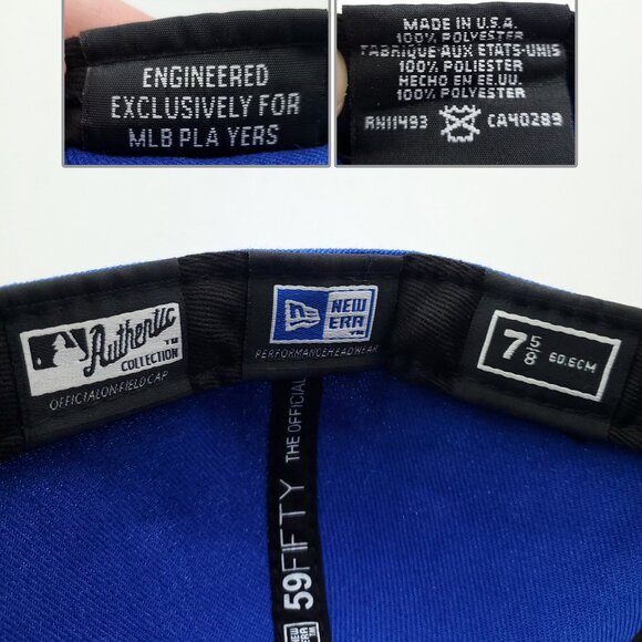 Philadelphia Phillies Fitted Hat New Era 59Fifty MLB Baseball Cap Size 7 5/8 - Picture 7 of 11